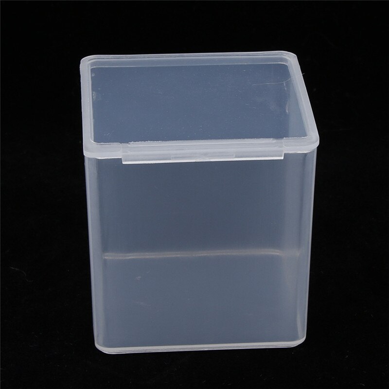 LINSBAYWU Kleine Vierkante Clear Plastic Sieraden Opbergdozen Kralen Ambachten Case Containers