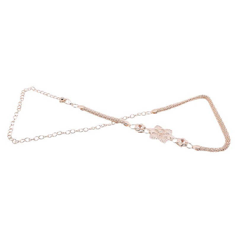 Cinturón de cadena dorado con flores para mujer, cinturón de Metal dorado y plateado para el sol