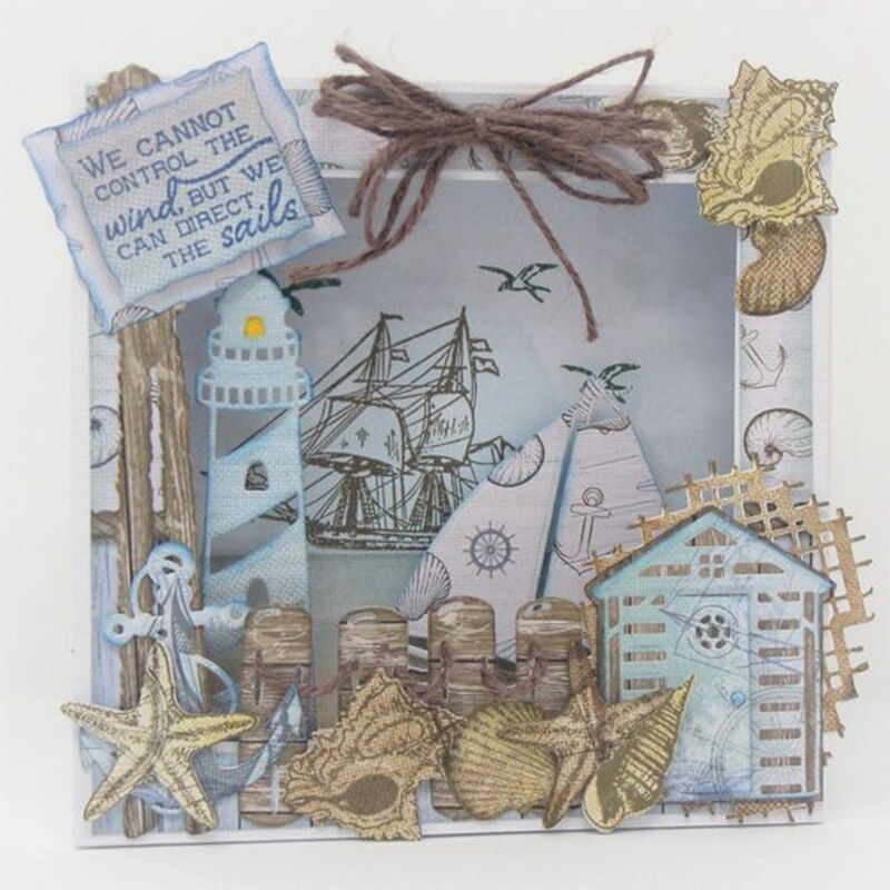 Sea Conch Shell Starfish Metal Cutting Dies For DIY Scrapbooking Embossing Decorative Crafts Supplies Cards Making