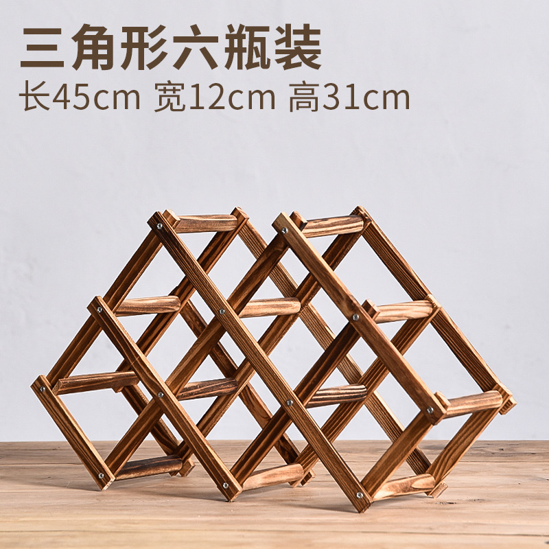 Stackable Wine Storage Shelves 3, 5, 6, 10 Bottles Wooden Wine Shelves Home Bar Utensils Wine Cabinets Bar Tools: army green