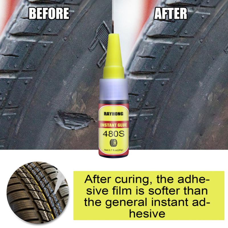 20g Mighty Tire Repair Glue Adhesives Sealers Super Caulk Car Rubber Repair Tire Glue Window Speaker Seal Tire Repair Glue Caulk
