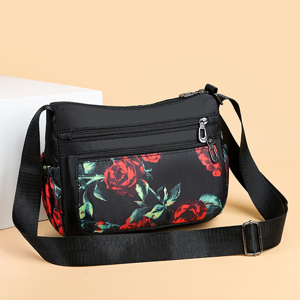 Oxford Wasserdichte Schulter Tasche Für Frauen Multi Tasche Umhängetaschen Blume Gedruckt Muster Weibliche Täglichen Reise Tote Taschen