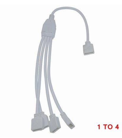 Cable conector RGB RGBW de 4 pines, conector hembra de 1 a 2, 3 y 4 pines, divisor para tira de luces LED 5050 3528 RGB RGBW + WW: 1 To 4 / for rgbw strip