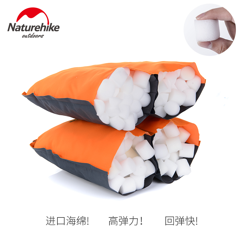 Naturehike Fabriek Draagbare Automatische Opblaasbaar Kussen Met Schuim Opblaasbaar Kussen Beschermende Nek Hoofdsteun Vliegtuig Kussen