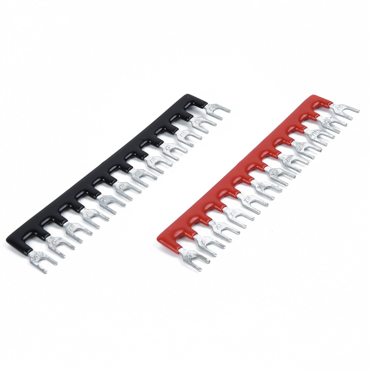 10pcs Bus Bar Power Distribution Block 12 Terminal Buss Bar 660V 100Amp Kit Screw Terminal Blocks With Terminal Barrier Strips