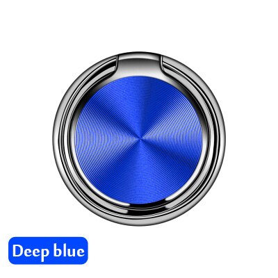 Luxury metal Mobile Phone Socket Holder Universal 360 Degree Rotation Finger Ring Holder Magnetic Car Bracket Stand Accessories: whorl blue