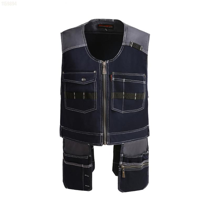 Mannen Outdoor Werkkleding Multi-Pockets Werkvesten Gereedschapsvesten Fotograaf Timmerman Monteur Tops