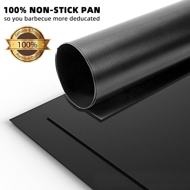5Pcs BBQ Grill Mat Non-Stick Reusable Liners Oven Grill Foil Barbecue Liner Mat Bbq Tools Summer Accessories