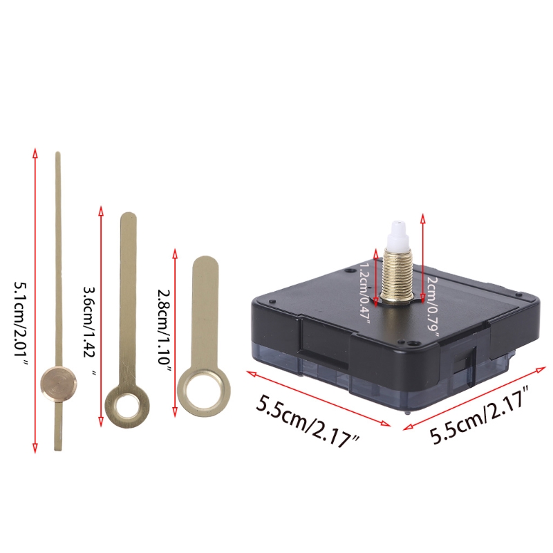 Quartz DIY Wall Clock Movement Mechanism Hands Battery Operated DIY Repair Tool