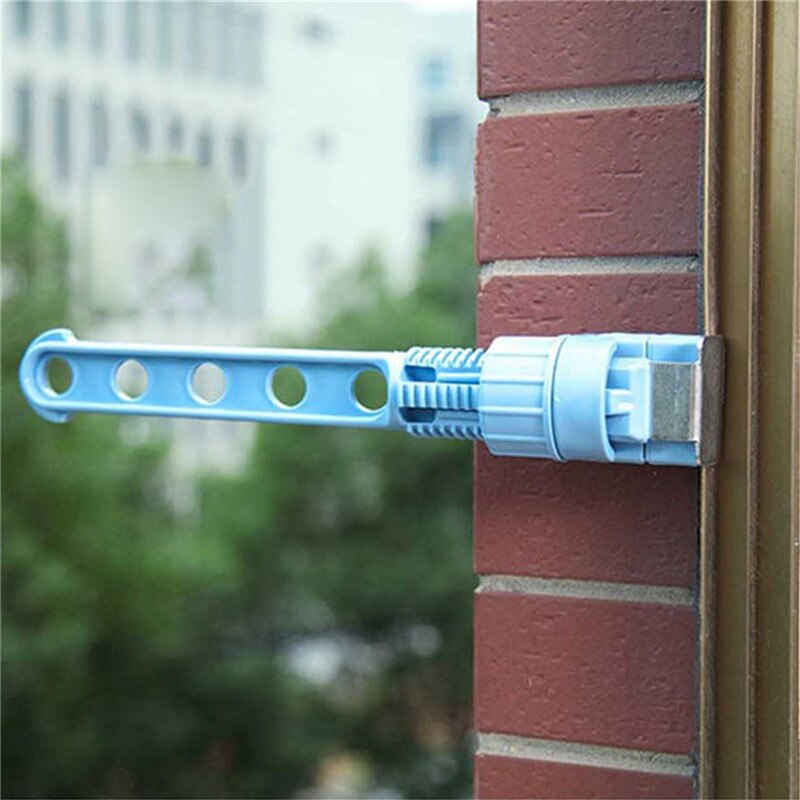 Portable Clothes Windows Hanging Rack Outdoor Indoor Coat Jacket Underwear Socks Drying Storage Hangers With Hook For Traveling