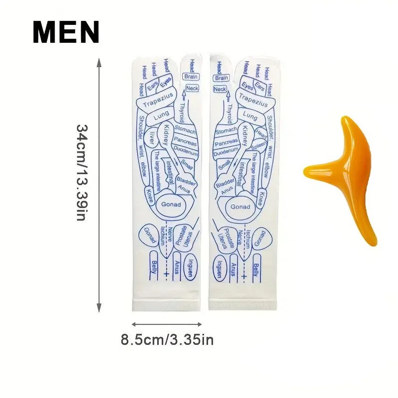 Fußmassage Akupressur Socken entlasten müde Füße Socken Akupunkturpunkt Fußmassagegerät Reflexzonenmassage Socken Physiotherapie Fußpflegewerkzeug: plum