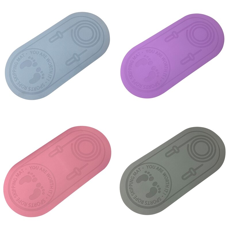 Rope Skipping Oefening Workout Mat Dikker Jump String Antislip Textuur Yoga Pad