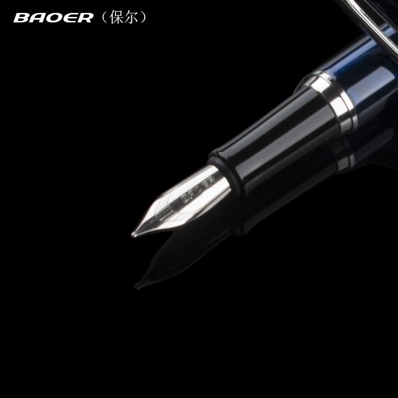 Baoer 508 Sneeuw Blauw Kantoor Medium Nib Vulpen Nieuw