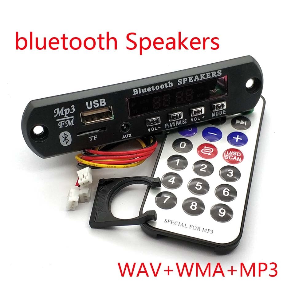 12V Auto Draadloze Bluetooth MP3 WMA Decoder Board Audio Module USB TF Radio met Afstandsbediening