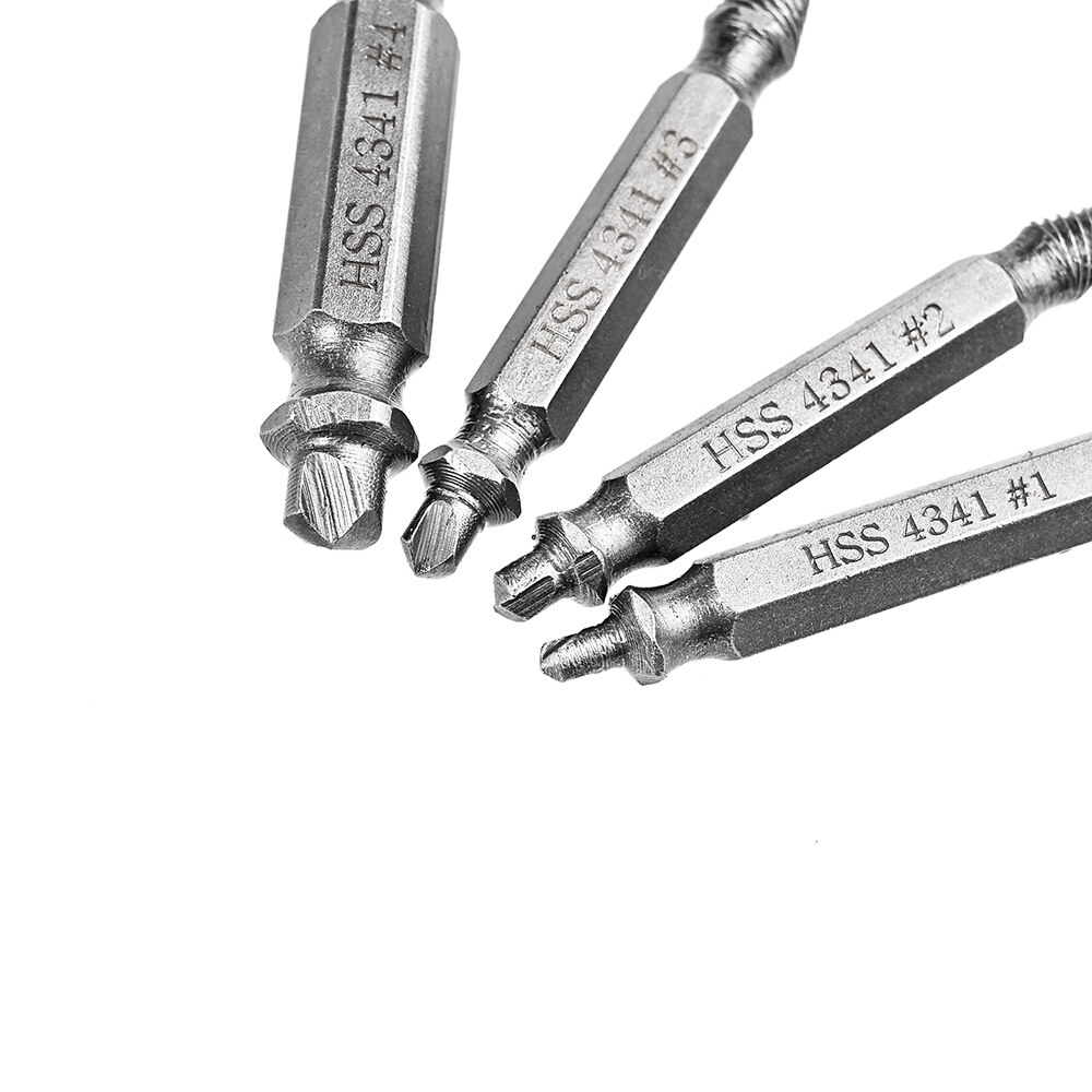 Vastar Double Side Schroef Extractor Set Gebroken Hoofd Schroef Removal Tool Hoge Sterkte Remover Boren Beschadigd Bolt Extractor