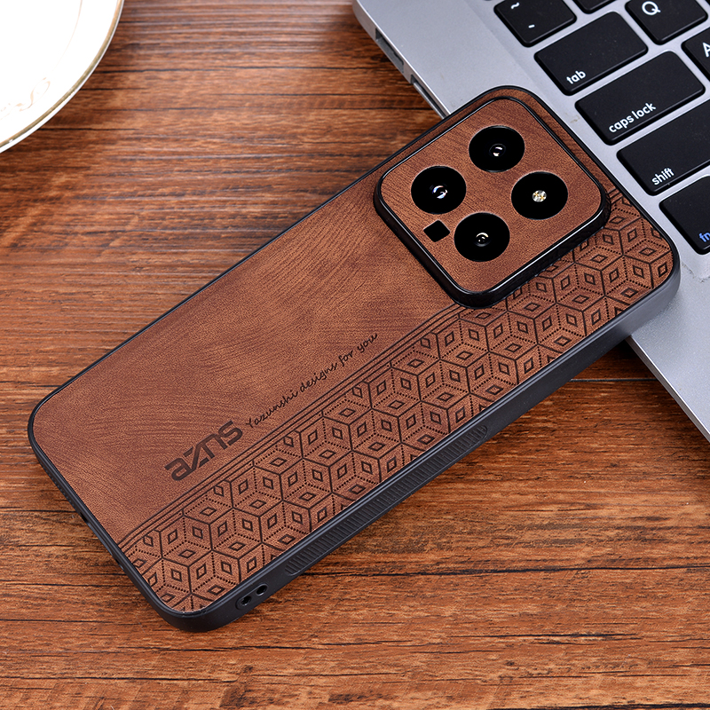 For Xiaomi 14 5G Чехол Для Phone Cases Back Cover Skin Shockproof Fundas For Xiaomi 14 Coque Capa Bumper ケース: Khaki
