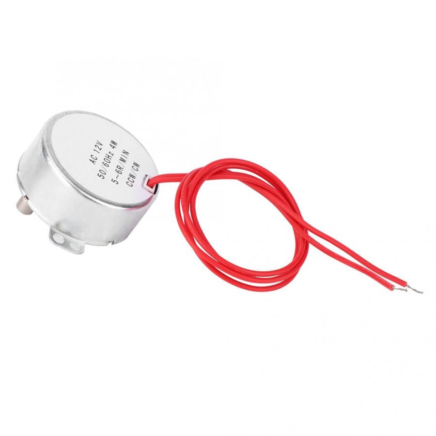 TYC30 Synchronous Motor AC 12V 4W 5-6RPM CCW/CW with Wire Lead Reversible Synchronous Motor