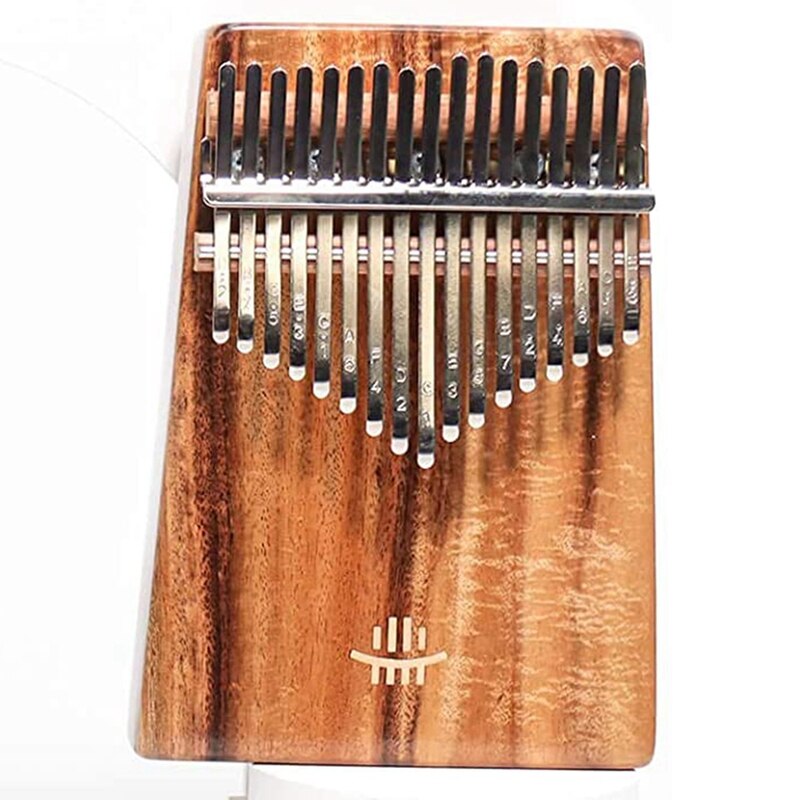 Hluru 17-Toetsen Acacia Hout Met Een Gat In De Bodem Duim Piano Tune Hamer En Studie Instructie, draagbare Vinger Piano