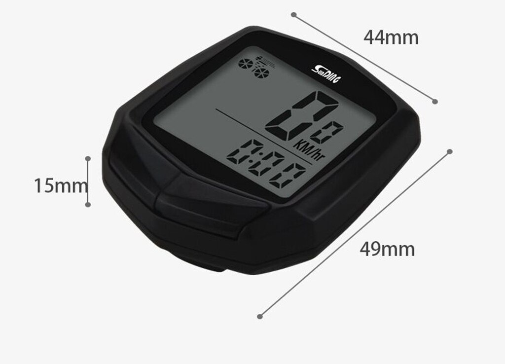 Waterdichte fietscomputer met lcd-digitaal display, fietskilometerteller, snelheidsmeter, fietsstopwatch met kabel, fietsaccessoires