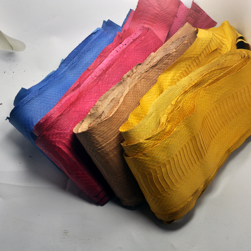 DIY 17 farben Natürliche Schlangen Leder Stoff mit handwerk Leder werkzeuge Seltene Haut 80x10cm-140X15cm