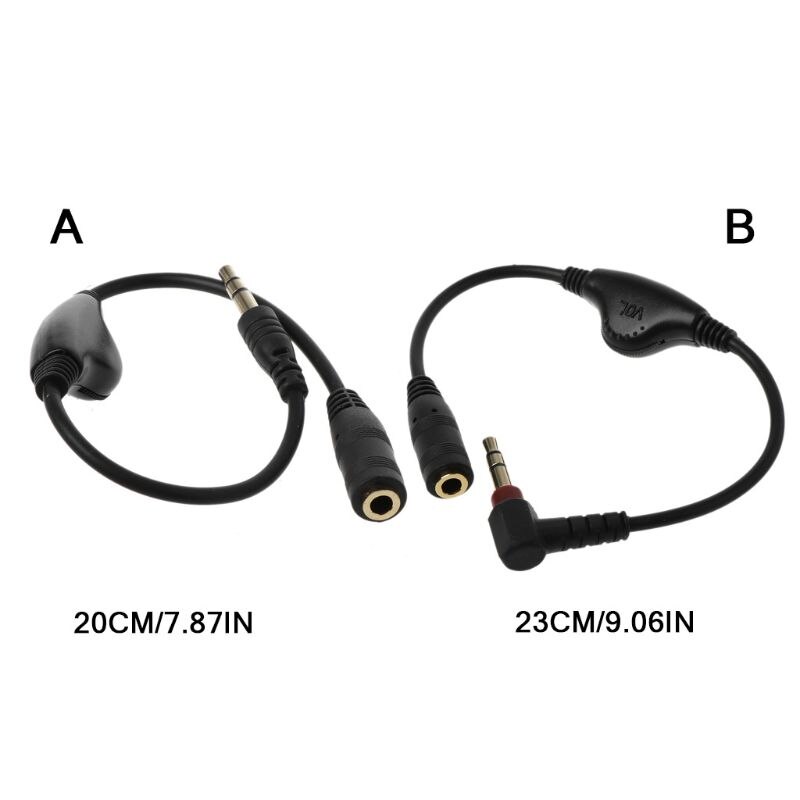 3.5Mm 3.5Mm Jack Aux Man-vrouw Adapter Verlengkabel Audio Stereo Cord Met Volumeregeling Oortelefoon Hoofdtelefoon draad Voor