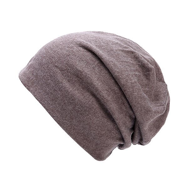 Cotton Winter Cap Acrylic Skullies Beanies For Men Women's Solid Color Outdoor Slouchy Knitted Hat Unisex Baggy Headgear: Purple