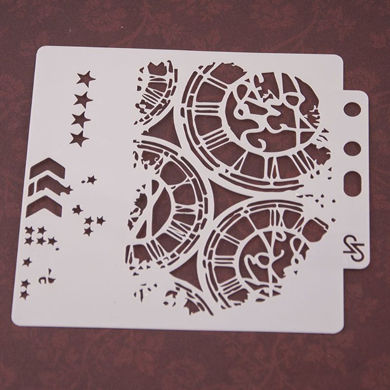Wheel Stencils Template Painting Scrapbooking Embossing Stamping Album Card DIY Crafts