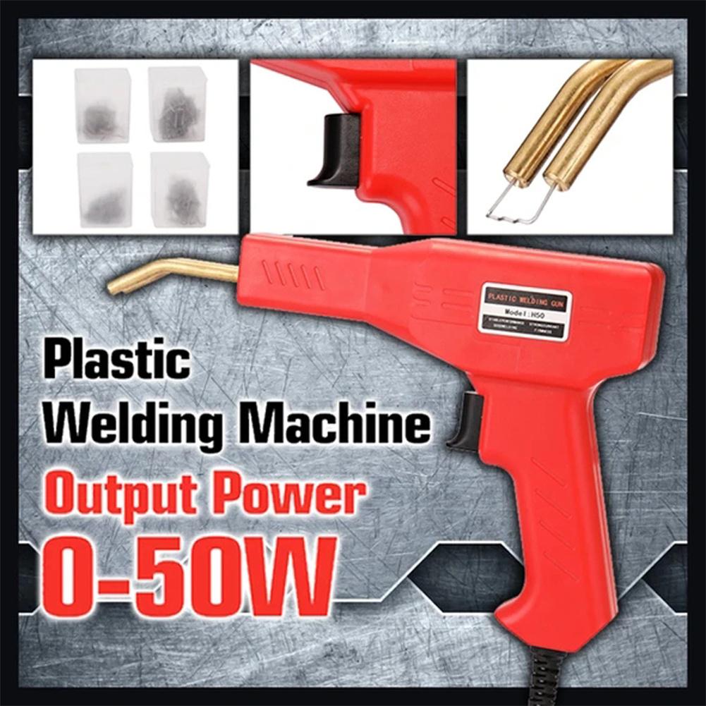 50w Portable Plastic Welding Machine Garage Tool Nail Machine Stapler Pvc Repair Machine Car Bumper Repair Welding Tool