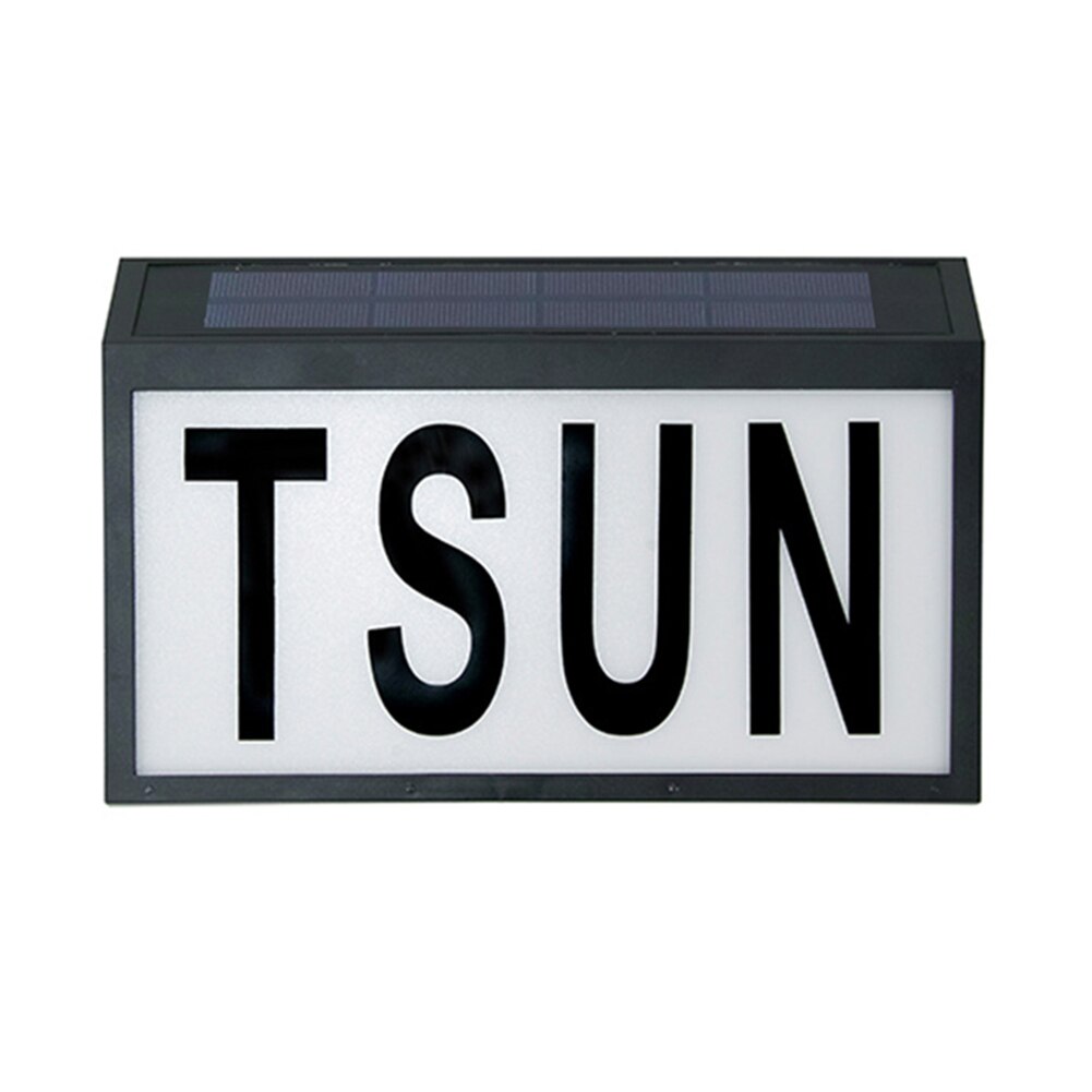 House Numbers Solar Powered Light Address Sign LED Solar Lamp Outdoor Waterproof Plaque Lighting for Home Yard Street