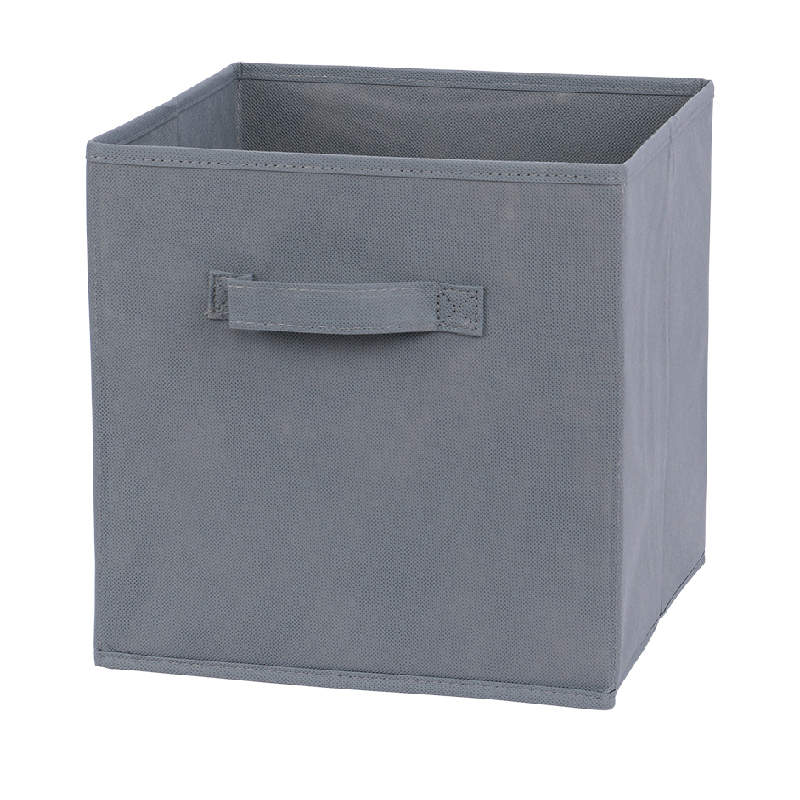Non Woven Fabric Bin Fabric Cloth Storage Box for Book Clothes Toys Storage Foldable Closet Drawer Storage Organizer Bins Basket: Red