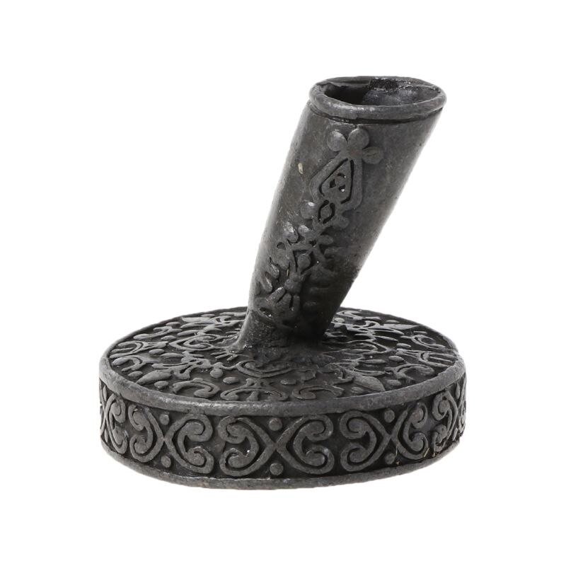 Vintage metall rund insättning penna hållare för fjäder fjäderpenna doppa pennor skolan kontorsmaterial brevpapper student