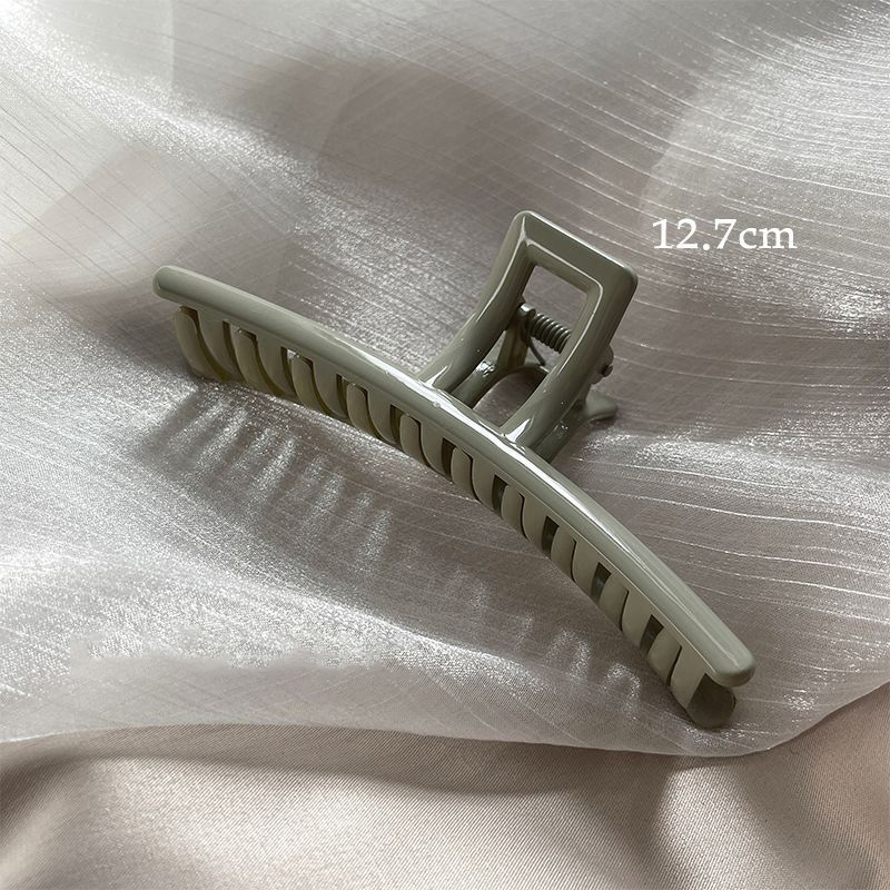 Grote Vrouwen Haarclip Trendy Acryl Haarspeld Mode Franse Elegante Haargrepen Grote Haarklauw Clips Meisjes Koreaanse Haaraccessoires: YELLOW
