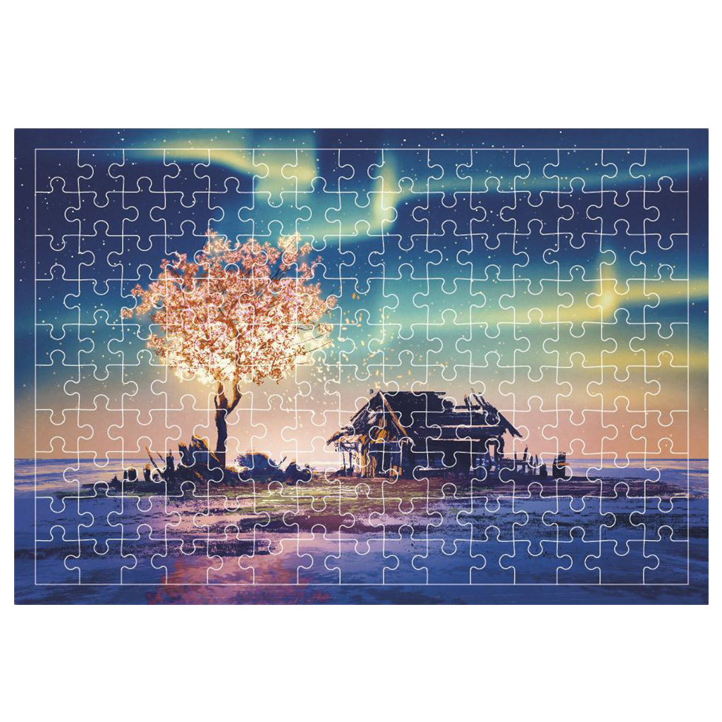 Mini Puzzle de peinture, Capsule de Test, Puzzle difficile à assembler soi-même, de 12 ans et plus, 6x4 pouces: polar scene