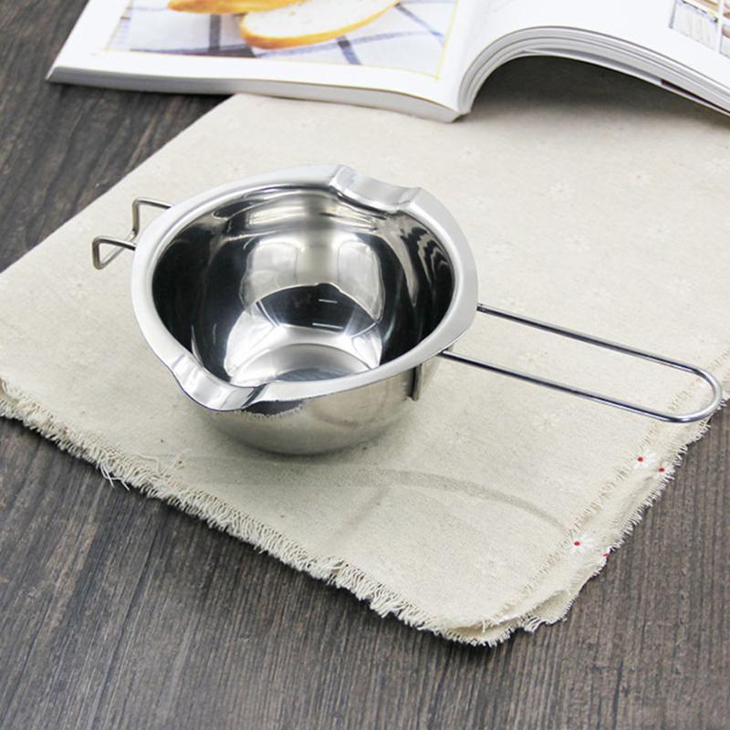 Acero inoxidable Mantequilla de Chocolate Universal crisol portátil tazón de calefacción cocina molde para hornear con queso herramientas para hornear calefacción