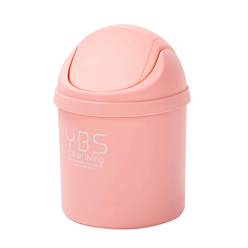 Cute Table Home Office Trash Can Mini Small Waste Bin Desktop Garbage Basket