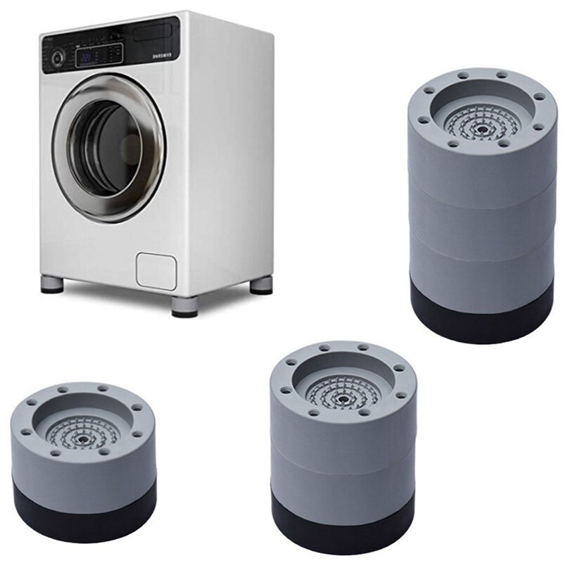 4 stk vaskemaskine universal faste gummifødder anti vibrations fødder puder vaskemaskine fødder faste puder vask