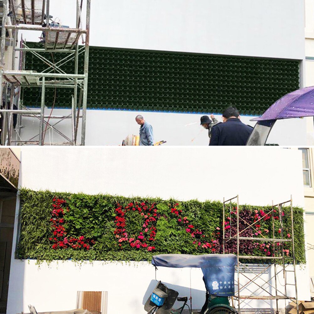 Wall Hanging Green Flower Pot Modular Type Plant Walled Flower Pot Vertical Garden Supplies Hanging Planter Growing Supplier