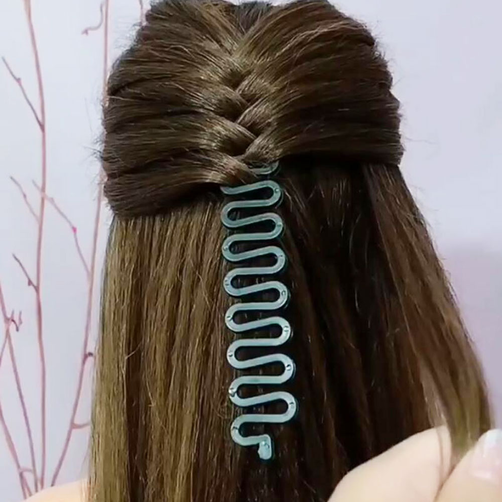 Haarvlechtgereedschap Fishtail Braid Tool, Frans vlechtgereedschap voor haar