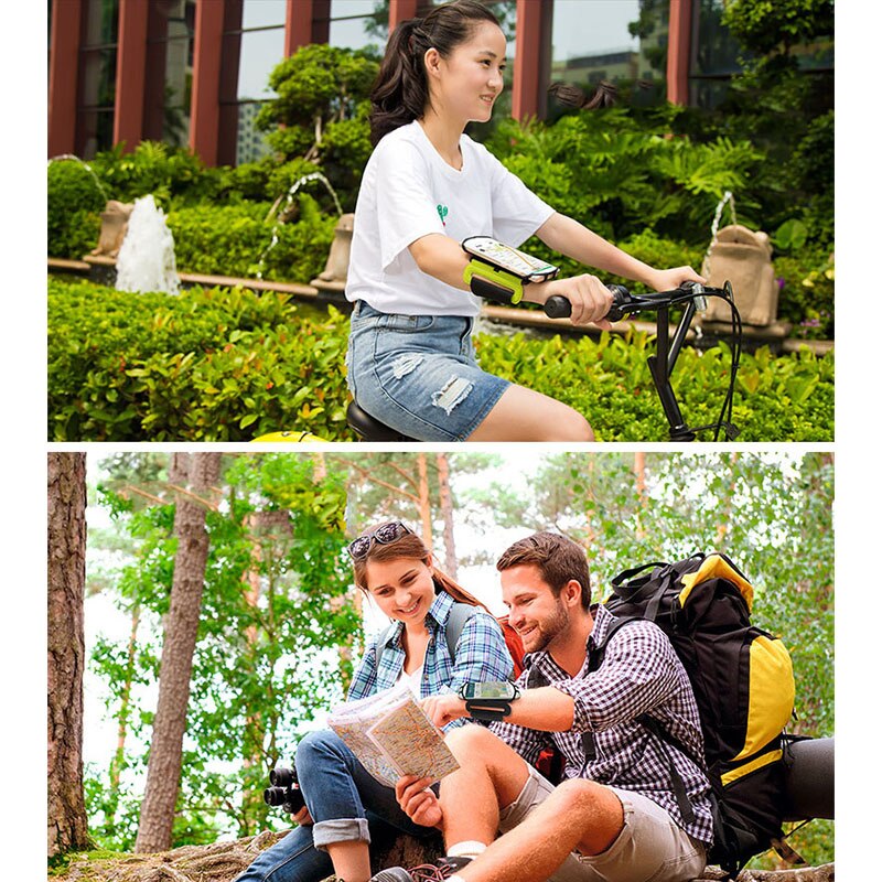 Brazaletes teléfono pantalla táctil bolsa giratoria teléfono móvil Shell deporte teléfono pulsera Jogging Fitness brazalete bolsa para 3,5-6 en el teléfono