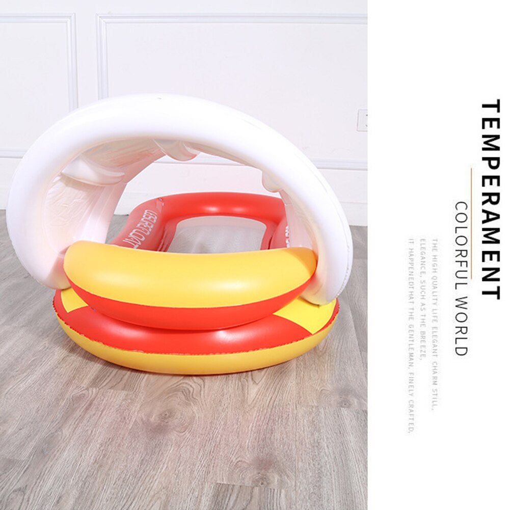 Hamac flottant gonflable à ombrage couvert, chaise de plage, d'extérieur, piscine, eau