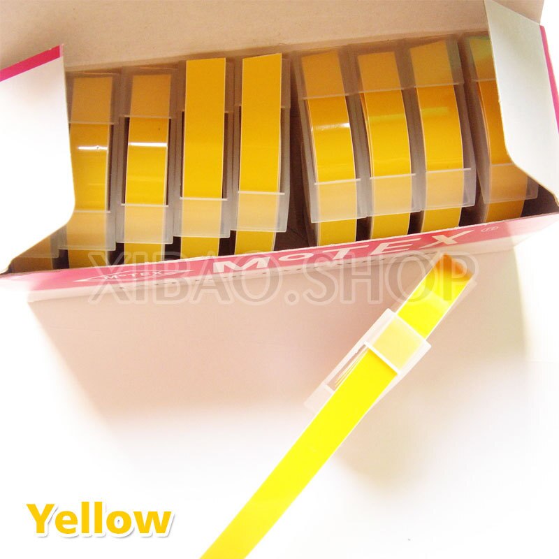 5 st pvc hård tejp självhäftande 9mm självhäftande handgjorda tillbehör, taggar etiketter scrapbooking tejpskrivare prägling klistermärke etikettmaskin