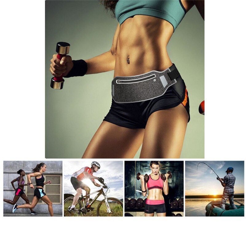 Running Waist Pouch Belt Sport Belt Mobile Phone Men Women With Hidden Pouch Gym Bags Running Belt Waist Pack
