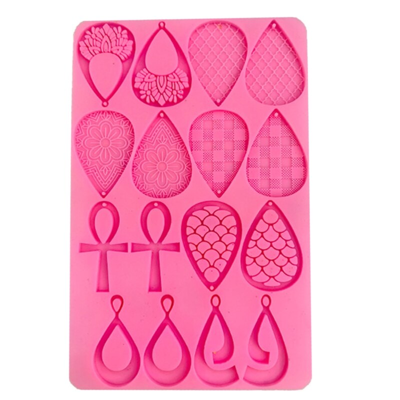 Kropla wody kolczyki żywica epoksydowa formy biżuteria wisiorki silikonowe formy DIY rzemiosło odlewania narzędzia