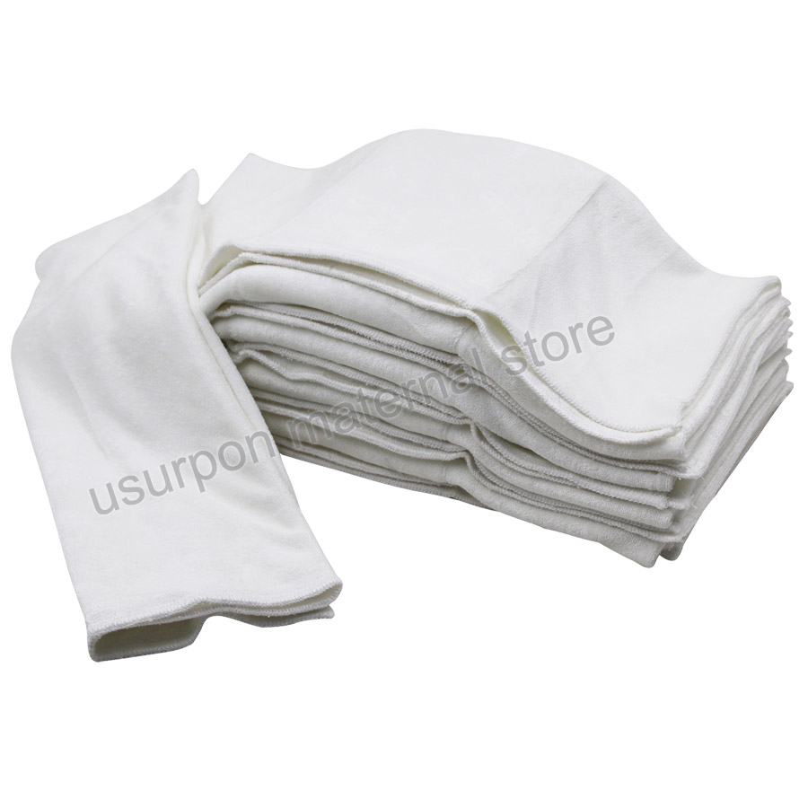 [usurpon] 3pcs 36*36cm bamboo prefold diaper, washable bamboo fiber insert