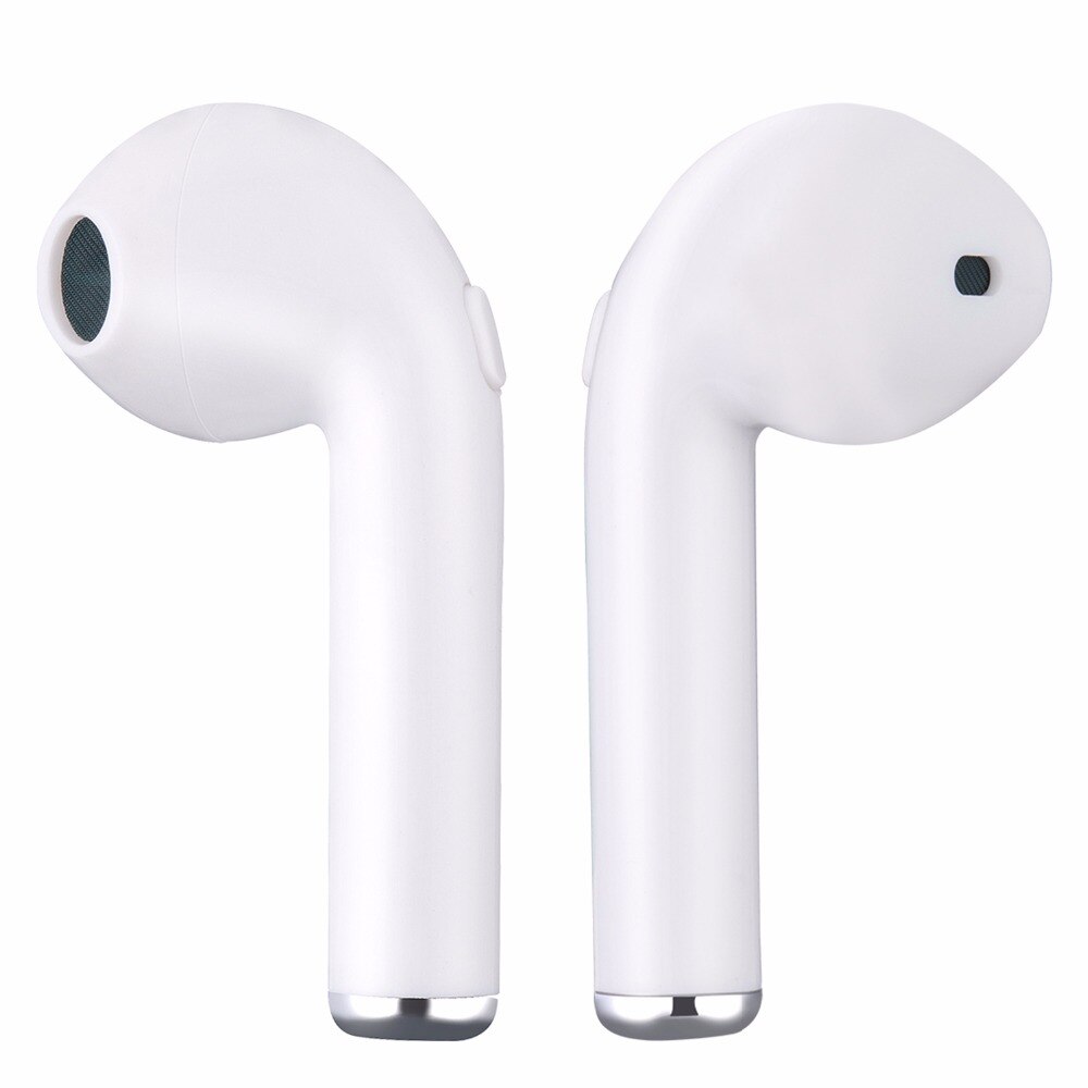 I7 i7s tws Auricolare Bluetooth Auricolari Auricolare senza fili del trasduttore auricolare Con Il Mic con cavo Per Apple Samsung Huawei xiaomi LG telefoni: Double White