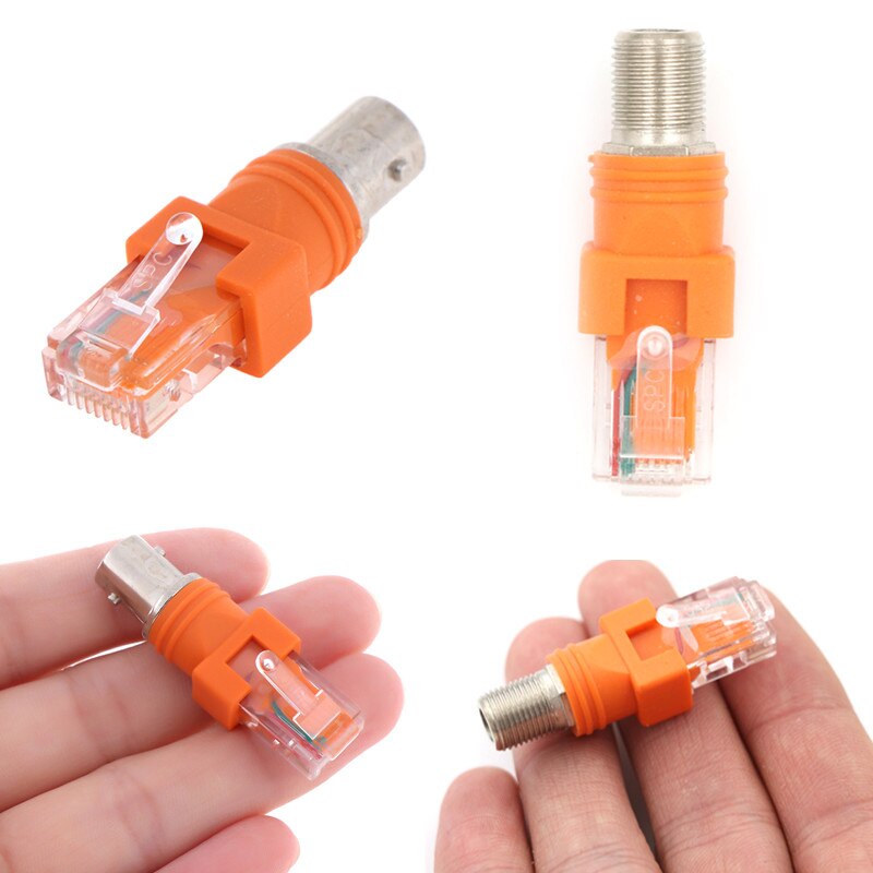 RF Weibliche Zu RJ45 Männlichen Koaxial Barrel Koppler Adapter Coax Adapter, RJ45 Zu RF Stecker BNC F-Typ Stecker