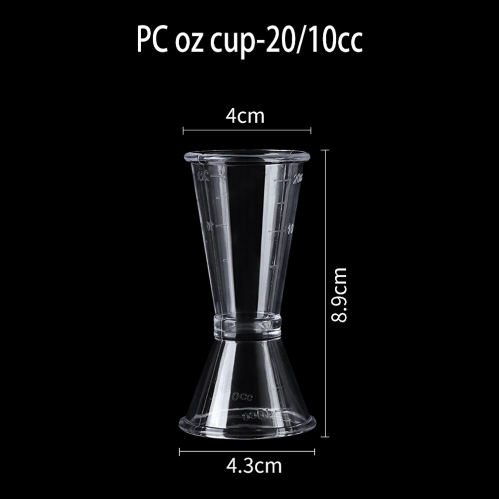 10/20Ml Of 20/40Ml Cocktail Schudden Maatbeker Keuken Bar Tool Schaal Cup Drank Alcohol maatbeker Keuken Gadget: 20ml