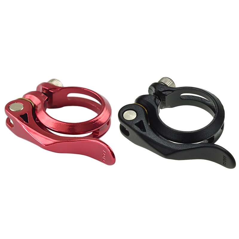 Bicycle Seatpost Clamp Quick Release Bike Seatpost Clamp Sandblasting Aluminum Alloy 34.9MM