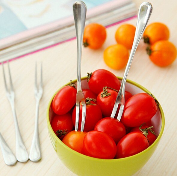 Forks For Restaurant Cafeteria Home Party Dessert Stainless Steel Fruit Fork Cutlery Dessert Fruit