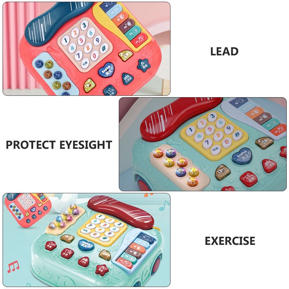 Baby Telefoon Kinderen Speelgoed Auto Vormige Speelbal Tweetalige Speelgoed Mobiele Telefoons Toy Telefoon Telefoon Jouet Enfant Speelgoed Telefoon Voor Kinderen